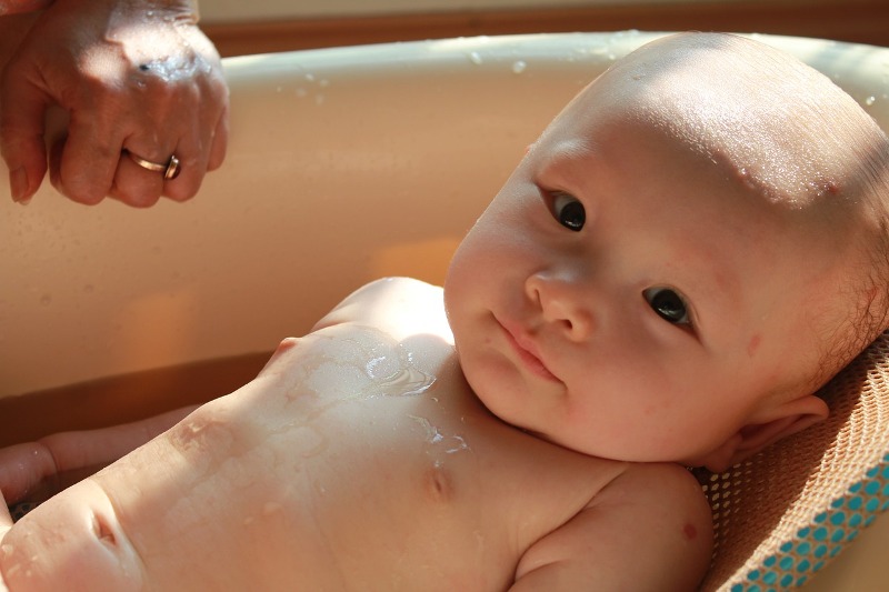 Baby in a tub