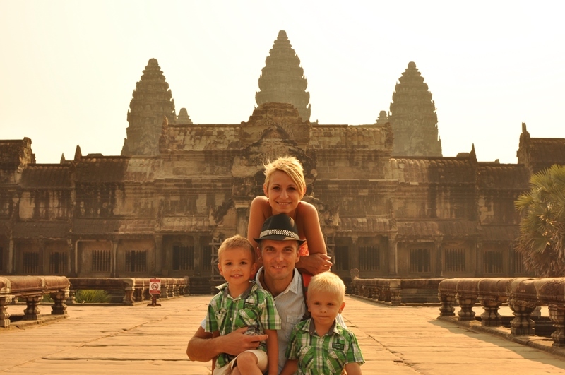 Matúš family in Thailand and Cambodia